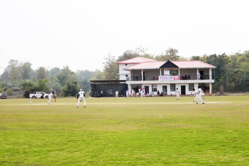 A match between Dimapur and Kohima in progress.